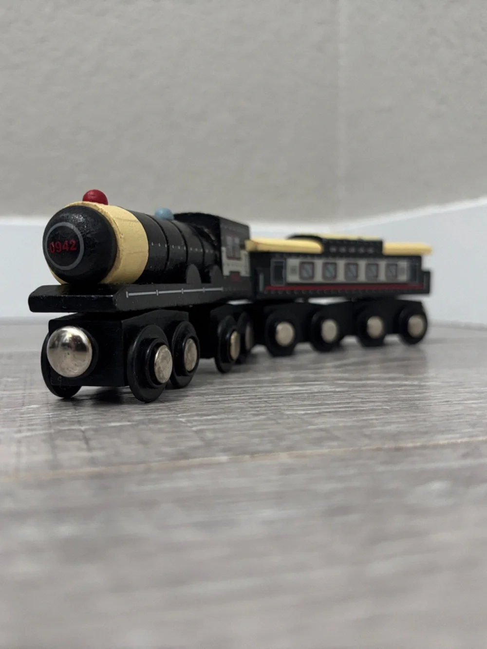 Battat Wooden Train Set - Black
